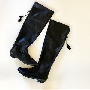 Arturo Chiang Black over the knee boots